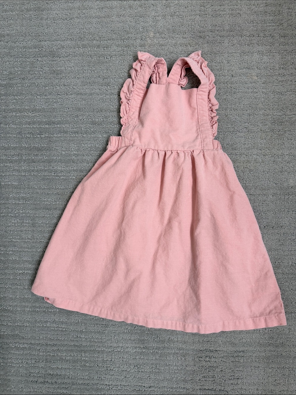 Angel Dear Pink Ruffle Strap Pinafore Dress
